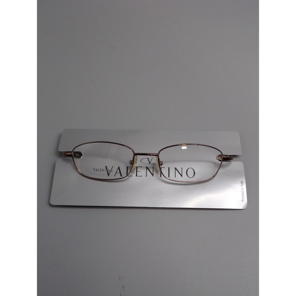 Valentino Eyeglasses Frames‎ Rose Gold Oval Metal Made in Italy 5257 U81 main image 5